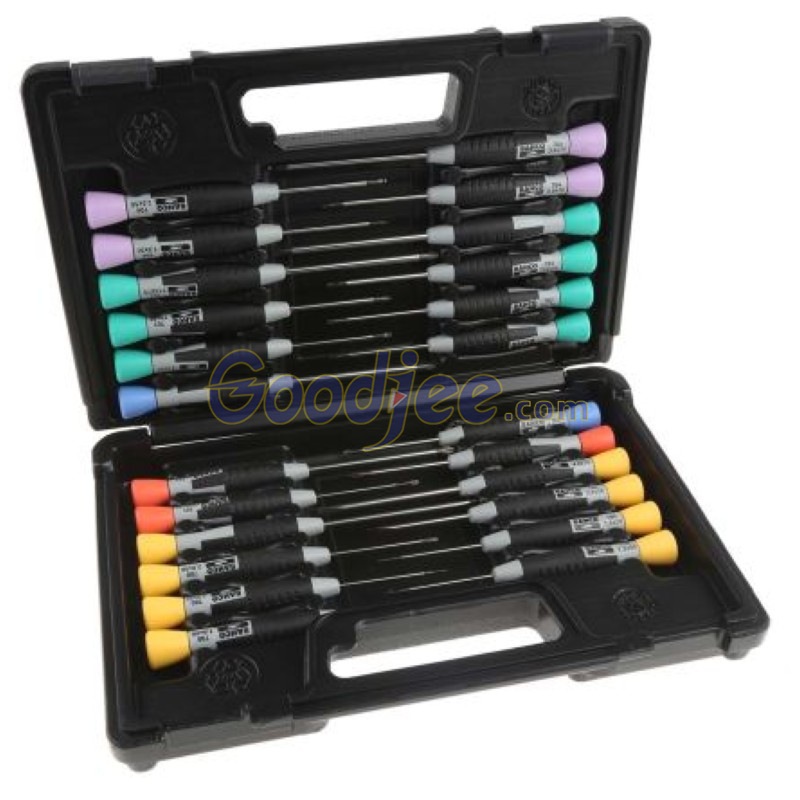 Bahco 706-5 螺丝刀套装, 24件装, 六角、Phillips Pozidriv一字Torx