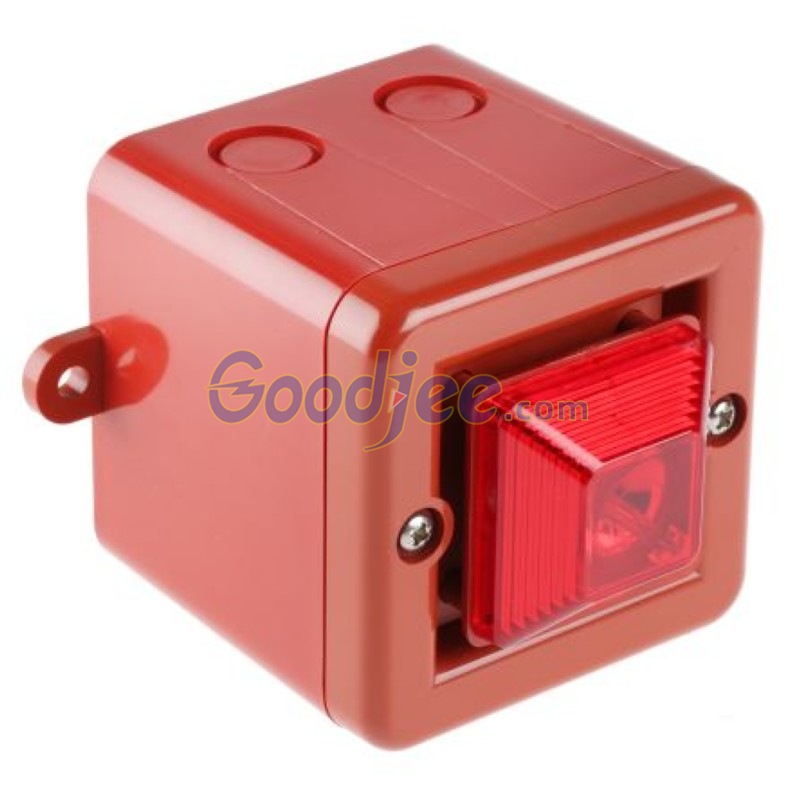 e2s SON4DC24R/R声光报警器24V直流 红色IP66