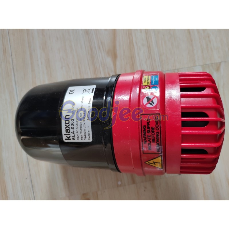 Klaxon SLA-0002 18-980205 电子报警器 红色黑色 230V电压