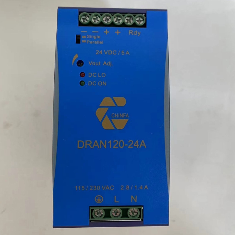 勤发Chinfa DRAN120-24A PW721导轨电源 输入90-264V输出24V5A120W