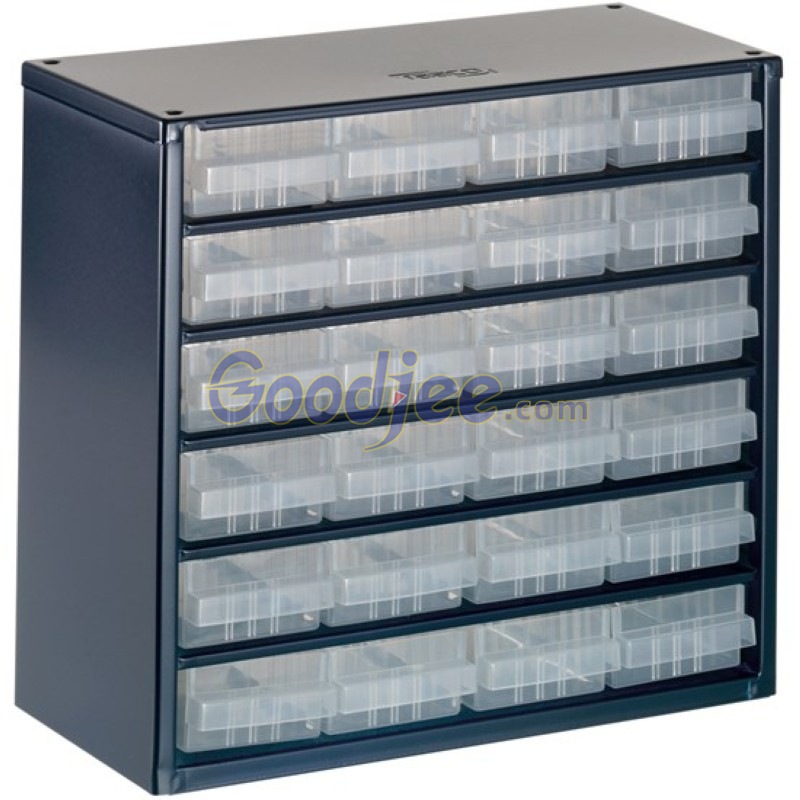 Raaco137546存储机柜24件装钢制283x306x150mm STEEL CABINET 624-01