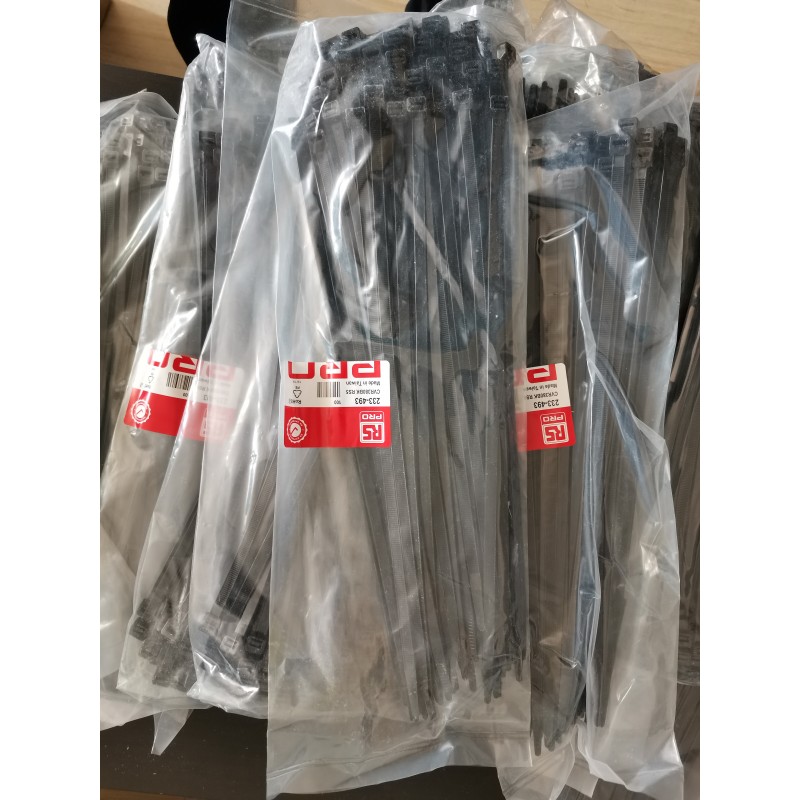 7TAG054360R0141 TY125-40X扎带 通贝 扎线带, Ty-Fast 系列, 142mm长, 3.6 mm宽, 黑色, 尼龙 66 233-418 每包100个