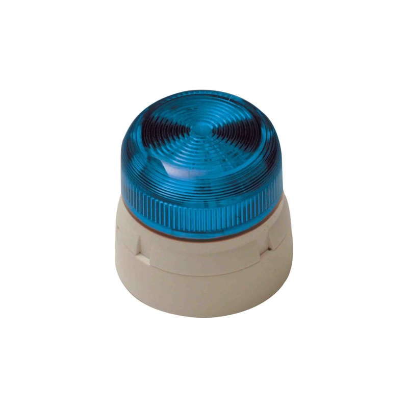 QBS-0015 停产用QBS-0318代替 Klaxon 警示灯, 蓝色灯罩，电压110V交流, LED灯泡