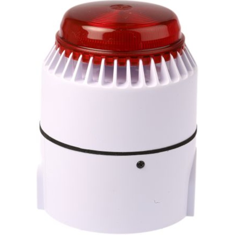 EATON 声光报警器 FL/RL/W/D/S 白色底座红色灯罩 101dB闪光光效