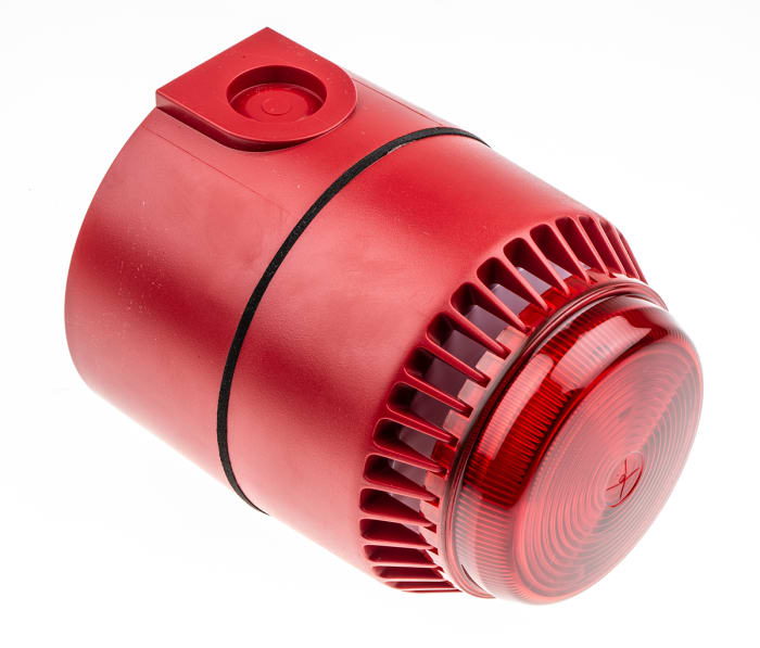 Eaton Fulleon FL-SV-RL-R-D声光报警器 红色, 闪烁, 100mm直径, 2音调, 101dB, 24VDC