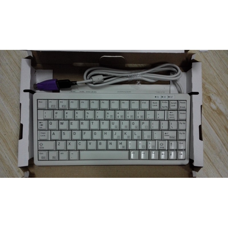 樱桃Cherry G84-4100LCAUS-0工控键盘,白色PS2和USB美国布局83键